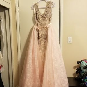 Formal Pink and Silver Dress